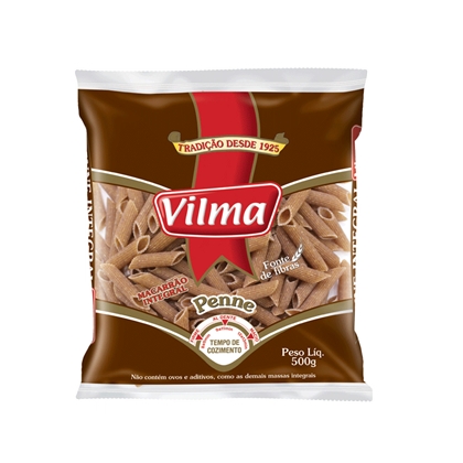 imagem de MAC VILMA INTEGRAL PENNE 500G