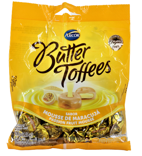 imagem de BALA BUTTER TOFFEES MARACUJA  100G