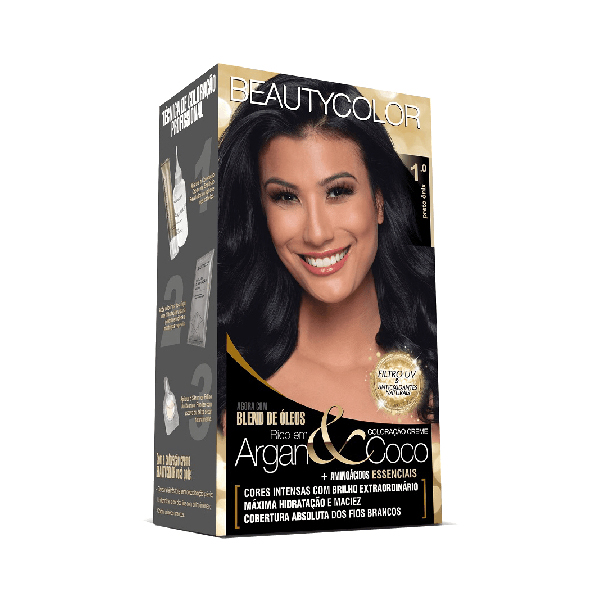 imagem de TINT CAP BEAUTY COLOR 1.0 PRETO ONIX