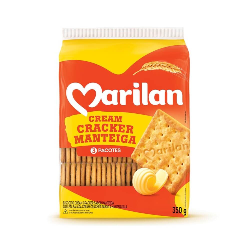 imagem de BISC MARILAN CREAM CRACKER MANTEIGA  350G