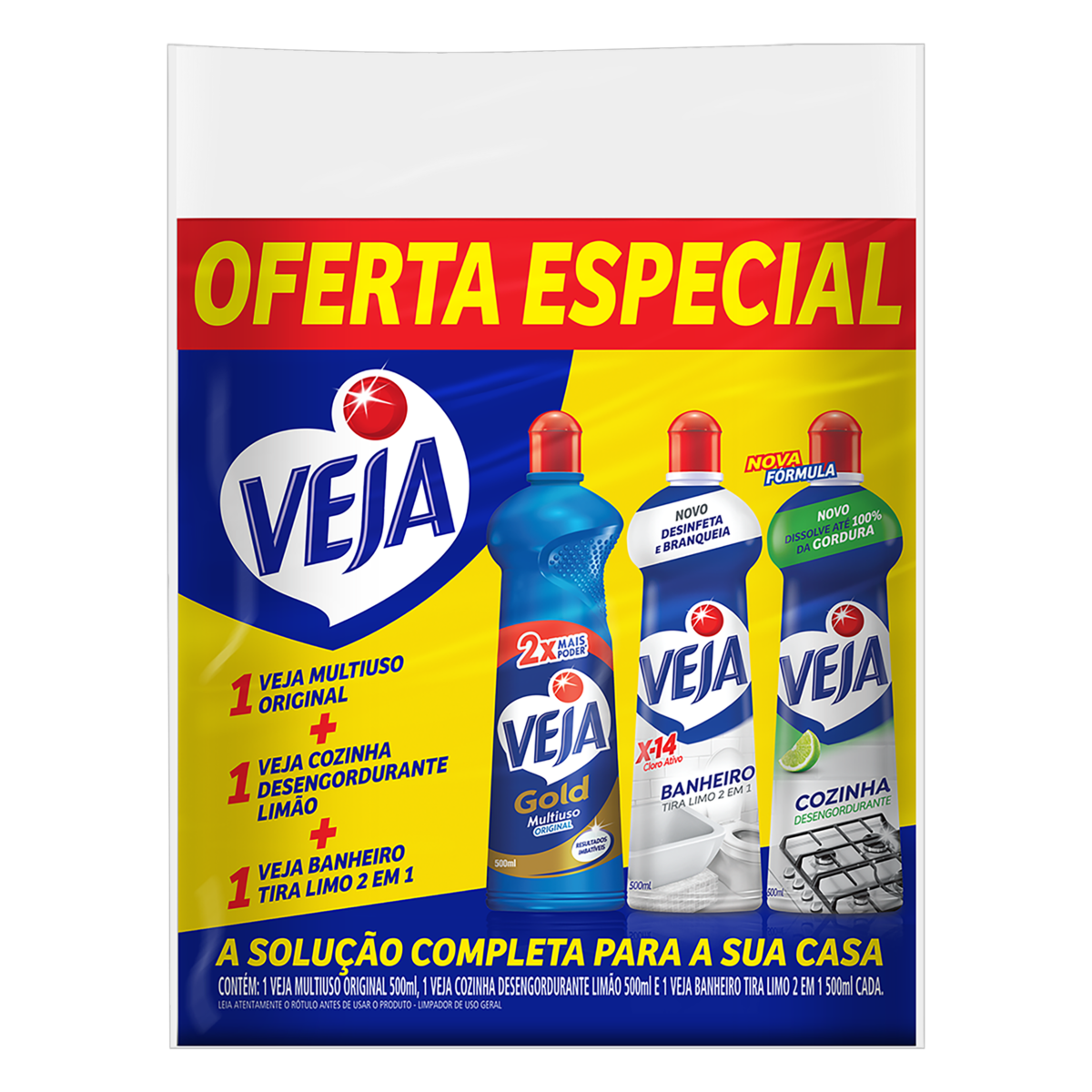 imagem de KIT VEJA MULT+ BAN+ COZ 500ML