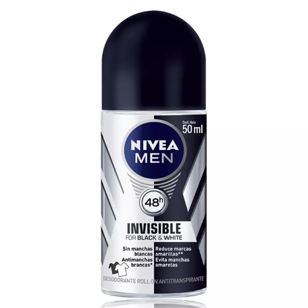 imagem de DESOD ROLLON NIVEA FORMEN INVISIBLE 50ML