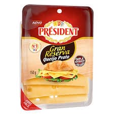 imagem de QUEIJO PRATO PRESIDENT GRAN RESERVA 150G FATIADO