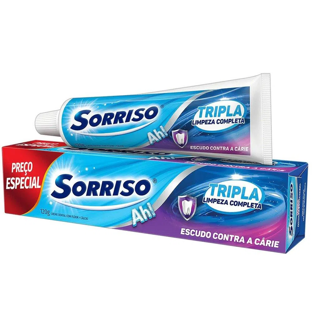 imagem de CR DENT SORRISO TRIPLA LIMP COMPL 120G