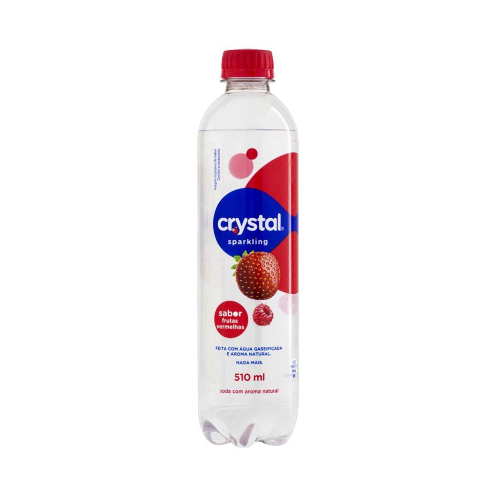 imagem de AGUA C GAS CRYSTAL FRUTAS VERMELHAS 510ML