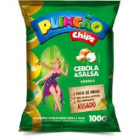 imagem de SALGADINHO PLINC CHIPS CEBOLA SALSA 100G