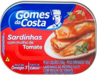 imagem de SARDINHA GOMES DA COSTA MOLHO TOMATE 250G