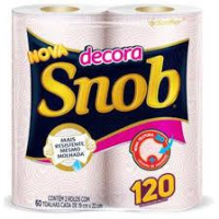 imagem de PAPEL TOALHA SNOB 2RL 120F  DECORADA