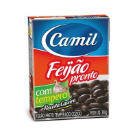 imagem de FEIJAO CAMIL PRETO TEMPERADO 380G