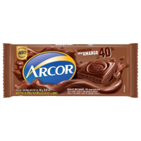 imagem de CHOC ARCOR  MEIO AMARGO 40% 80G