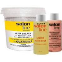 imagem de CR ALISANTE SALON LINE GUANIDINA PT SUPER 215G