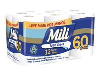 imagem de PAPEL HIG MILI MAX FOLHA DUPLA 12X60M NEUTRO