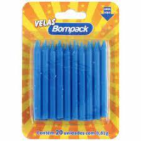 imagem de VELA ANIV BOMPACK PALITO AZUL