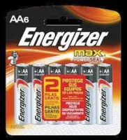 imagem de PILHA ENERGIZER MAX AA6 4UN +  2 GRATIS