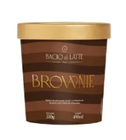 imagem de SORVETE BACIO GELATO 490ML BROWNIE