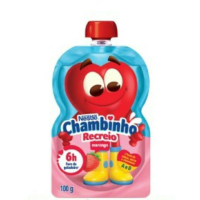 imagem de IOGURTE NESTLE CHAMBINHO  MORANGO POUCH 100G