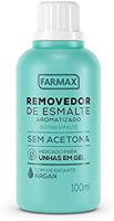 imagem de REMOVEDOR DE ESMALTE FARMAX ARGAN S ACENTONA 100ML