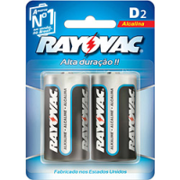 imagem de PILHA RAYOVAC ALCALINA D2 2UN