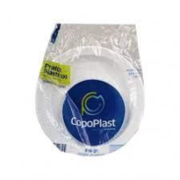 imagem de PRATO PLASTICO DESC COPOPLAST RASO C 10 15CM