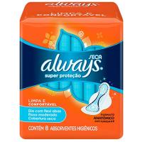 imagem de ABS ALWAYS SECO C AB SUPER PROTECAO 8UN